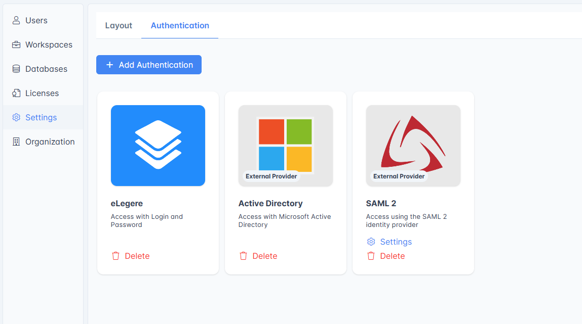 How do I configure an alternative authentication system for the users ...