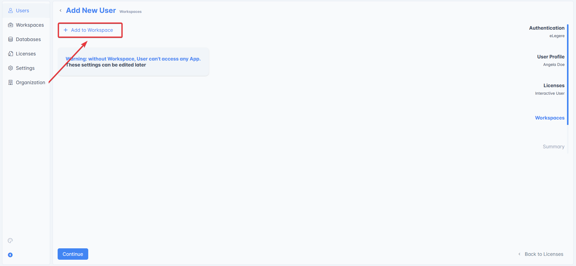 How do I add a user to my Organization? - eLegere Documentation