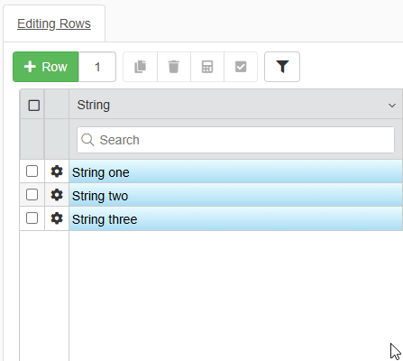 Editing Rows - eLegere Documentation